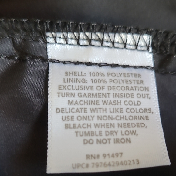 Lauren James Black Windbreaker Jacket with Leopard Print - Picture 11 of 11